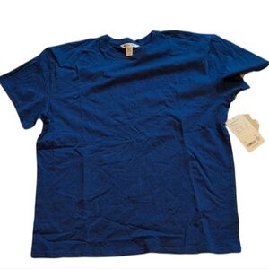 NWT Athleta True Cotton Tee Bright Blue Size L